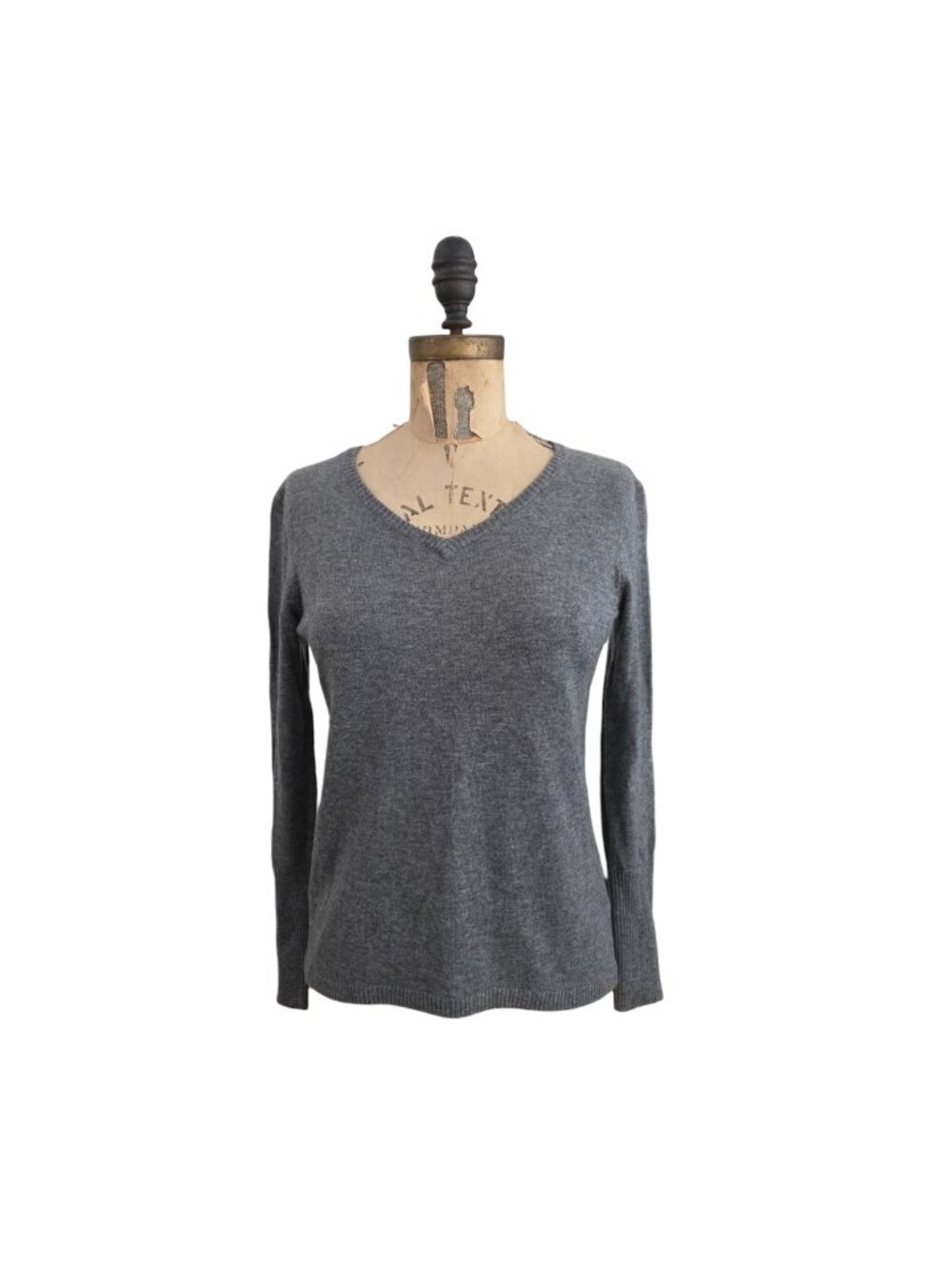 Smartwool Merino Wool V Neck Sweater Gray XS